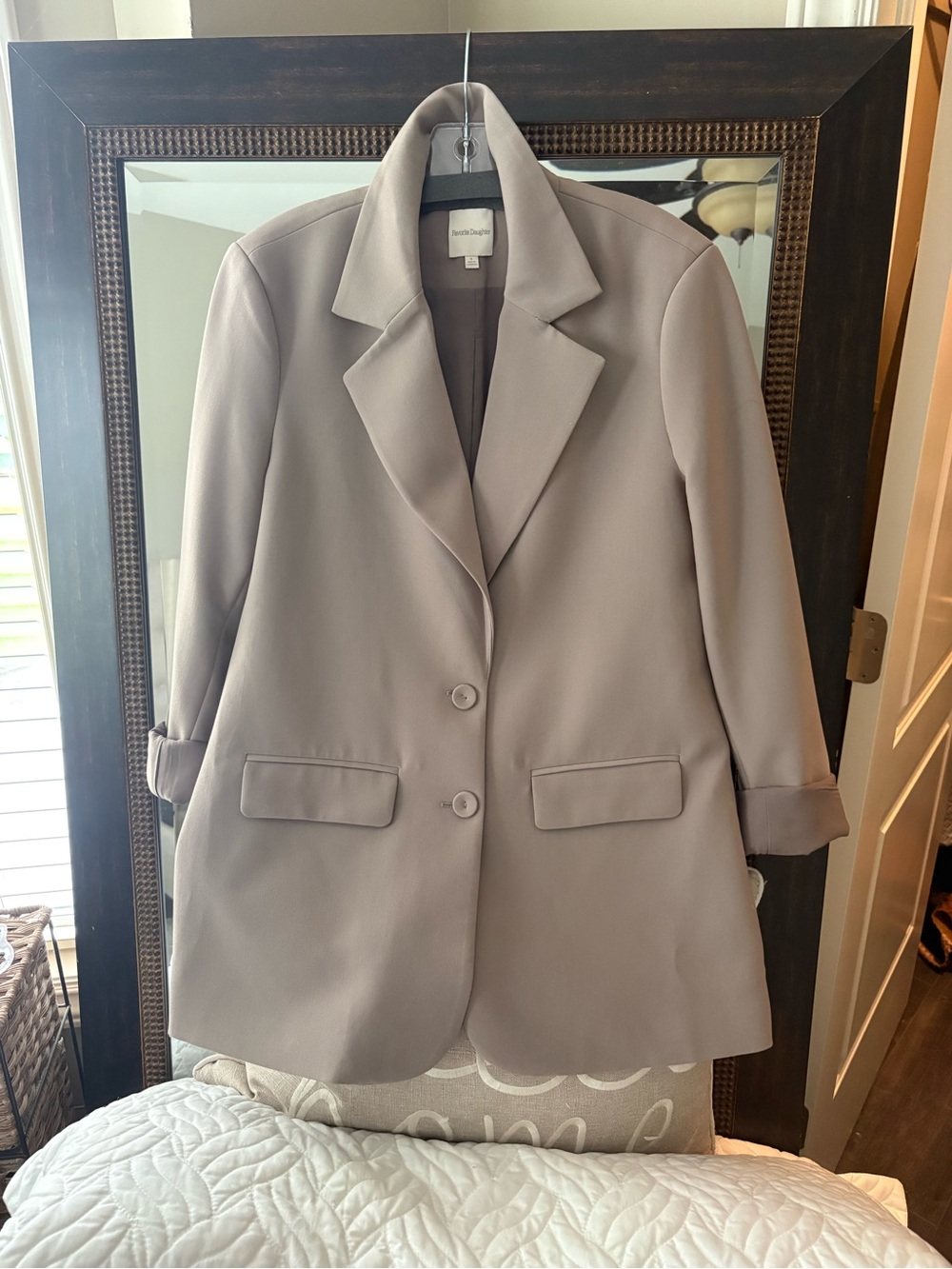 Favorite Daughter Women's Taupe Blazer Jacket